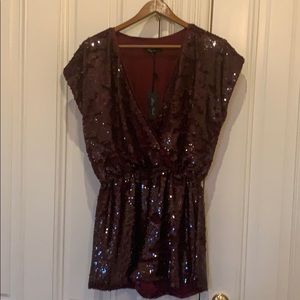 Honey Punch sequin romper